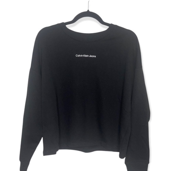 CALVIN KLEIN JEANS Black Sweatshirt L NWT - Picture 2 of 8